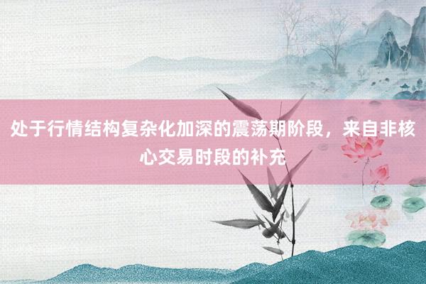 处于行情结构复杂化加深的震荡期阶段，来自非核心交易时段的补充