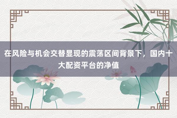 在风险与机会交替显现的震荡区间背景下，国内十大配资平台的净值